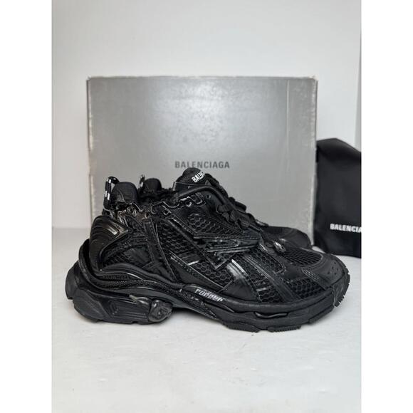 Balenciaga Runner Sneakers Black Women’s Sz 35 / US 5 New w/ Box & Dustbag - Picture 1 of 7